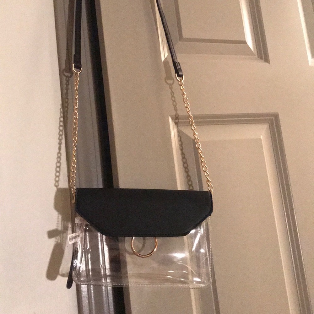 CLEAR OVER THE SHOULDER PURSE